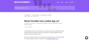 Cloudbet-Hilfeartikel zur Browsernutzung auf einem mobilen Gerät